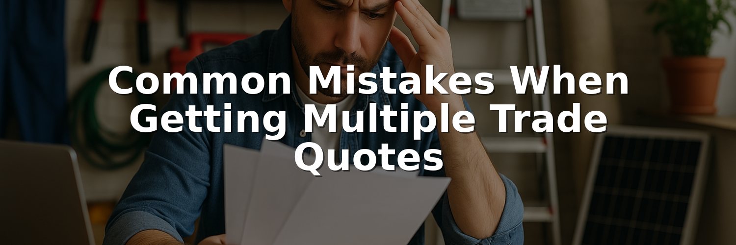Common Mistakes When Getting Multiple Trade Quotes