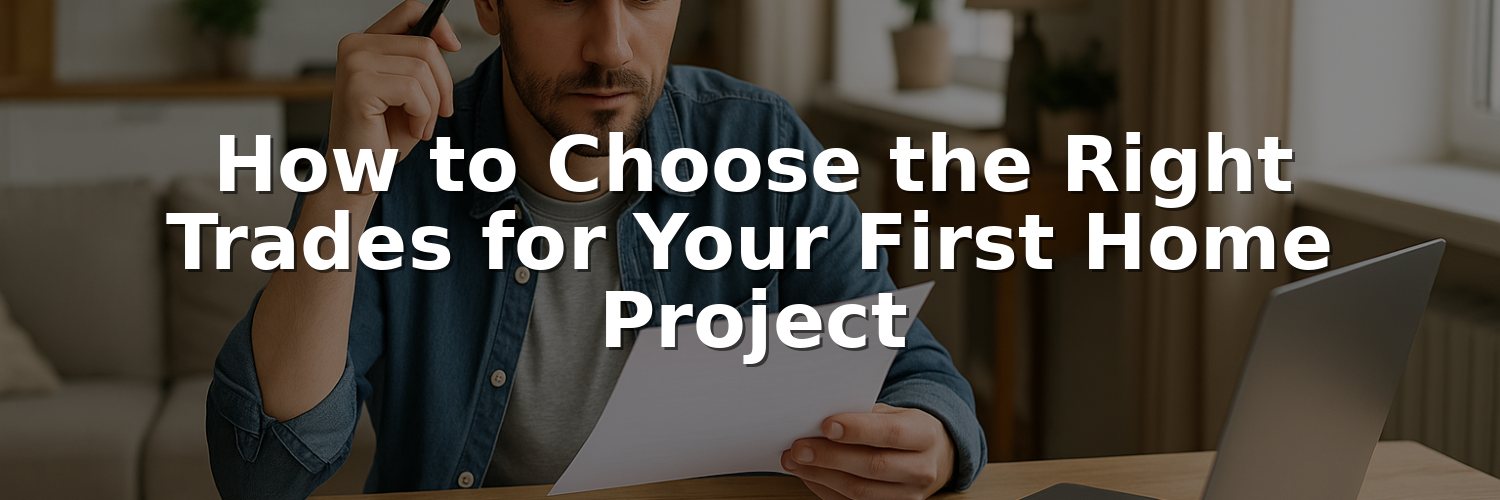 How to Choose the Right Trades for Your First Home Project