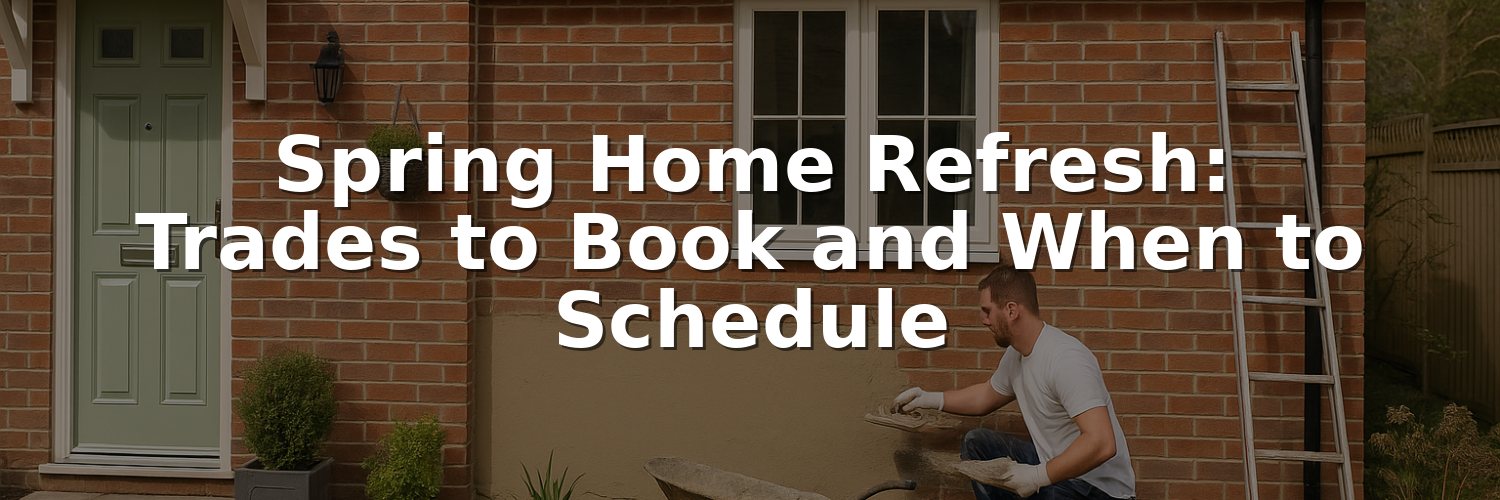 Spring Home Refresh: Trades to Book and When to Schedule